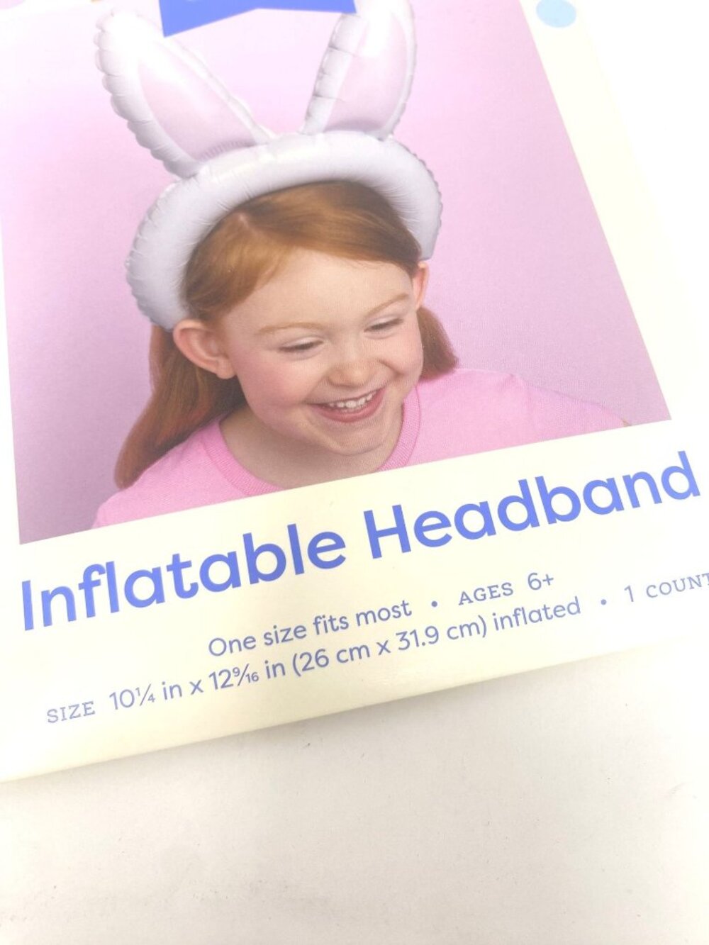 Easter Bunny Ear Foil Balloon Headband Wearable - Spritz™ Decor Costume - Picture 6 of 9